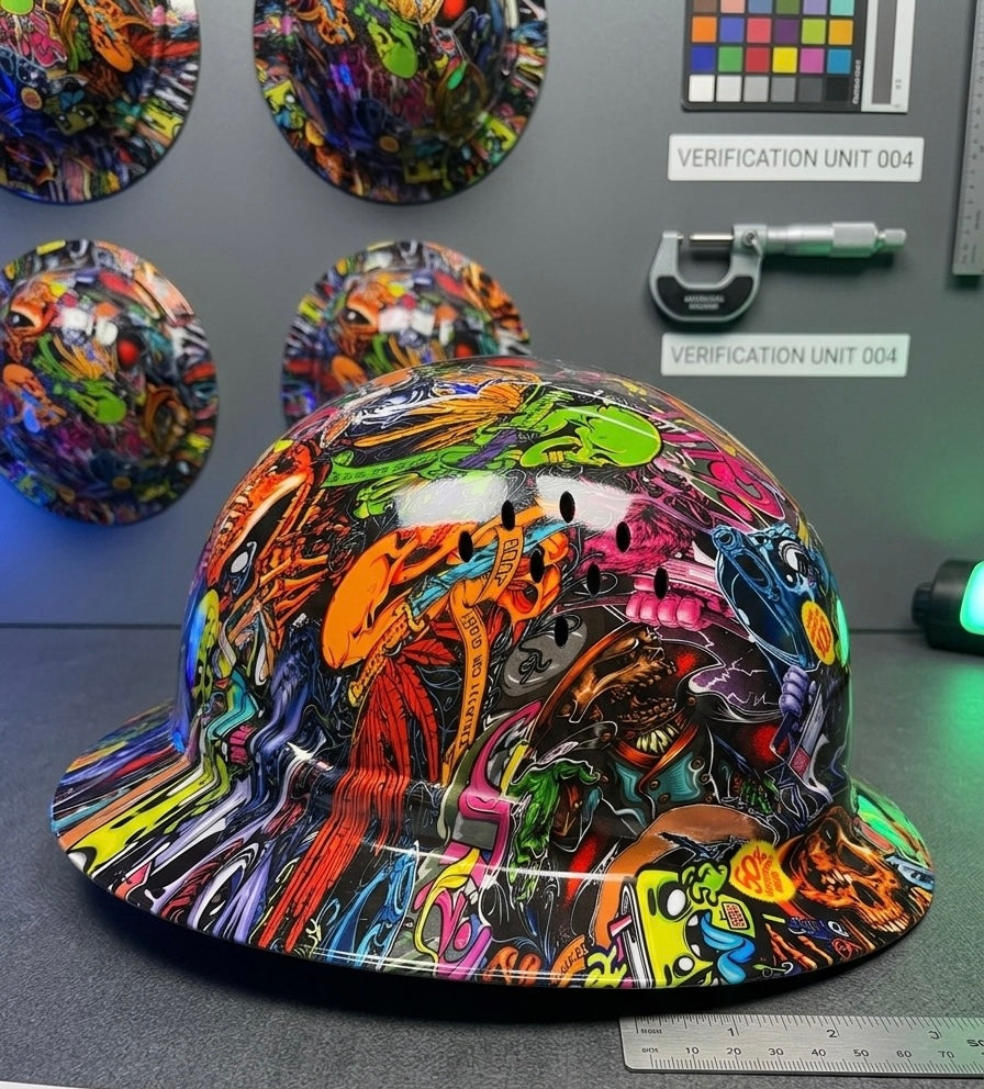 Safety Hardhat Hydro dipped