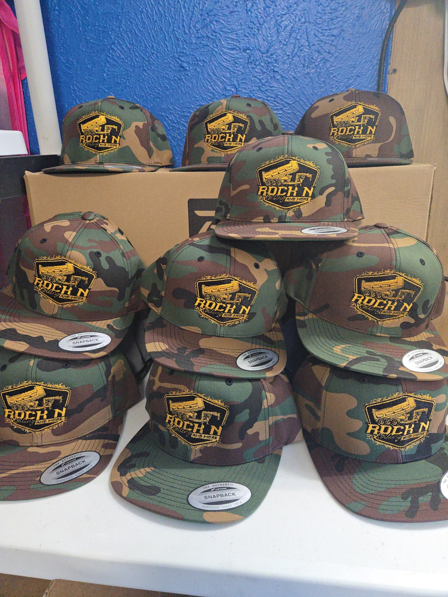 Custom craft embroidery caps