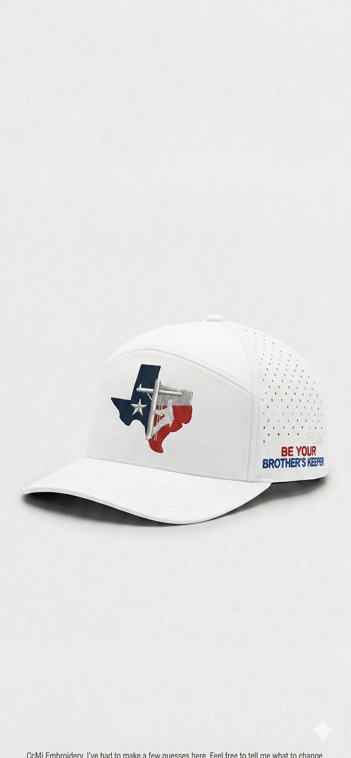 7 panel craft embroidered pack of caps